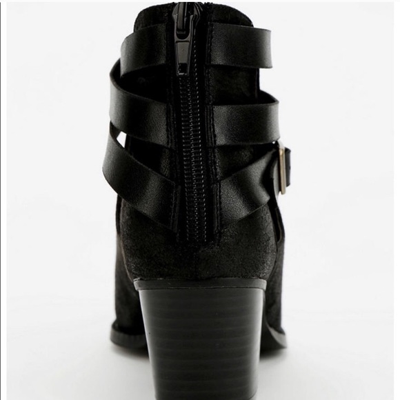 UO Cut Out Ankle Boot w/ Buckle Strap - Picture 2 of 2